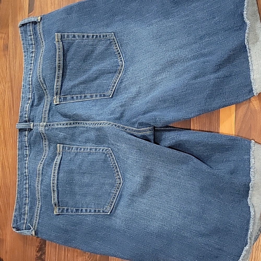 SKINNY BERMUDA DENIM SHORTS - Picture 6 of 7